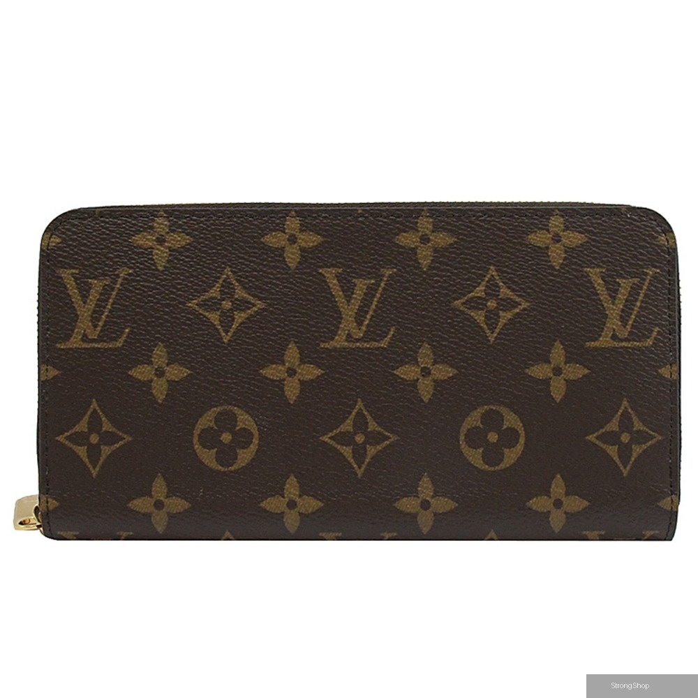 Louis Vuitton LV M41896 ZIPPY 新版經典花紋拉鍊長夾.紅