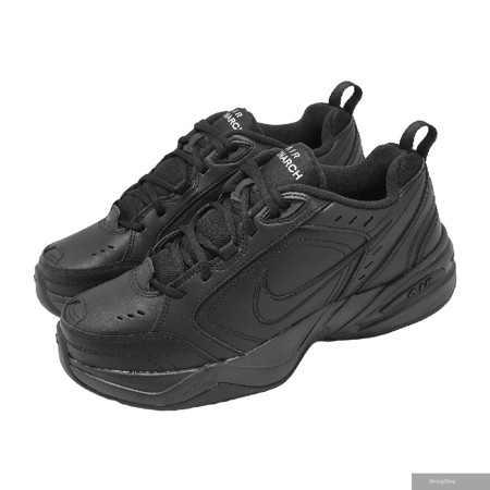 休閒鞋 Air Monarch IV 男鞋 黑 全黑 老爹鞋 皮革 厚底 復古 415445-001