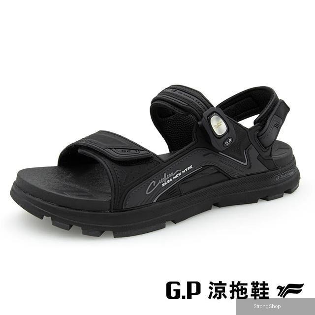 (男)G-tech Foam舒適高彈涼鞋 男鞋-黑色