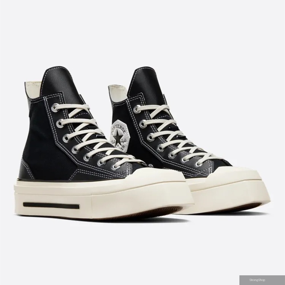 CHUCK 70 DE LUXE SQUARED 1970 HI 高筒 休閒鞋 厚底鞋 男鞋 女鞋 黑色-A06435C