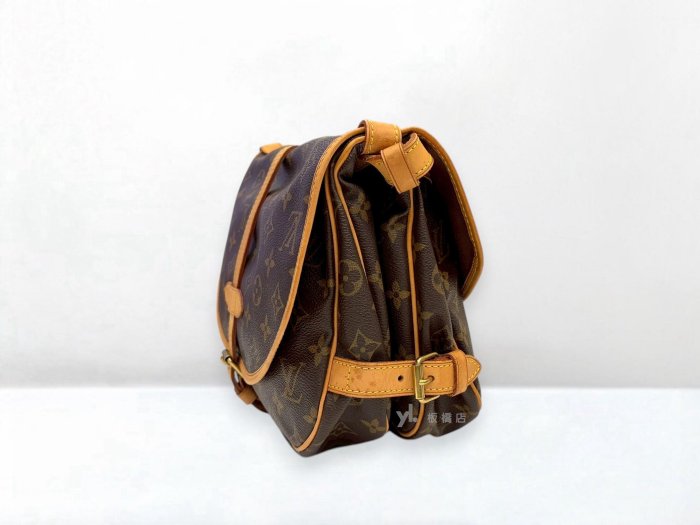 遠麗精品 132 S5528 LV包包 原花Saumur MM馬鞍包M40710 (板橋府中店)