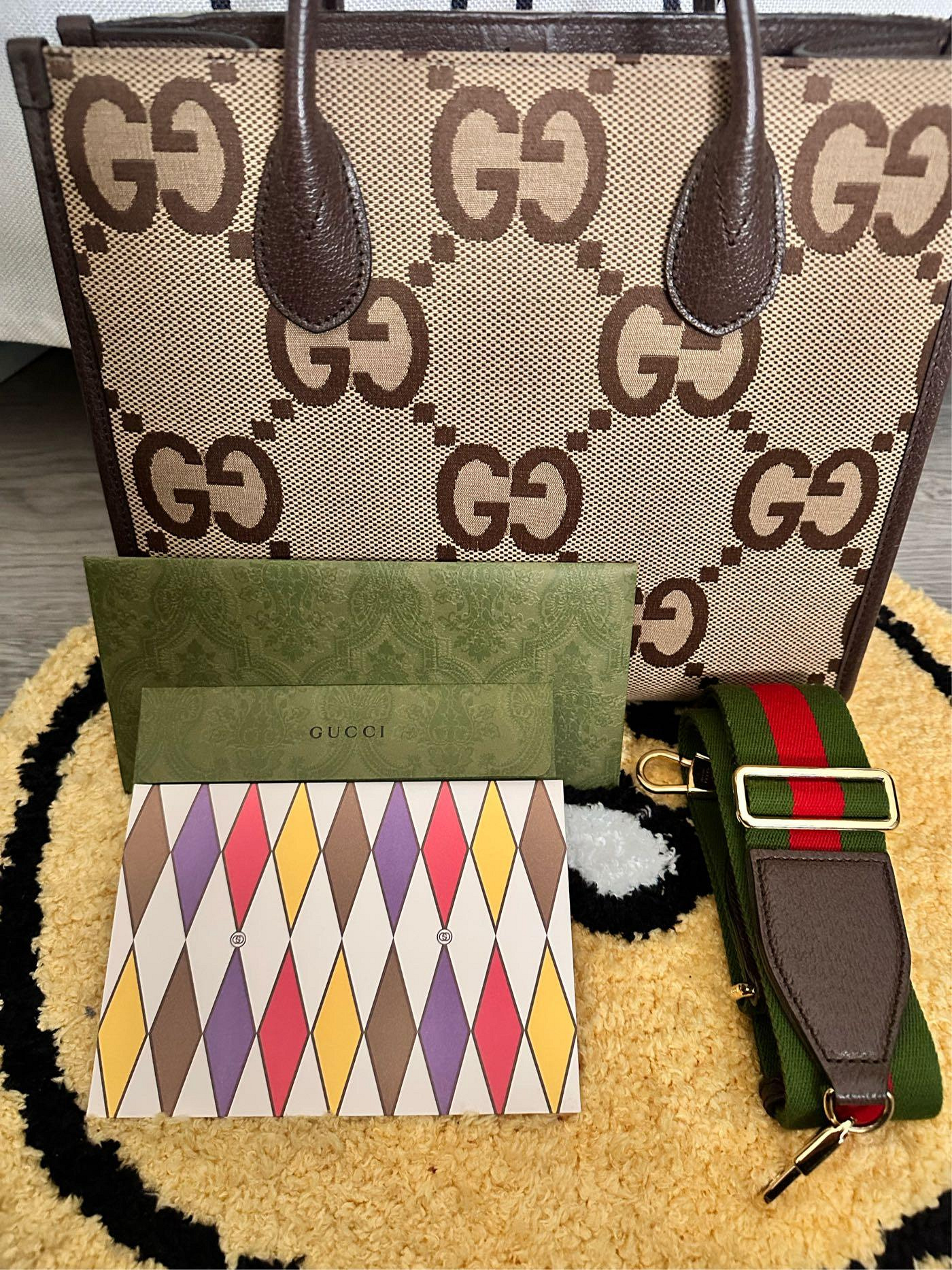 Y1419534618 905 Gucci 703974 UKMDC 2570 飾超雙G圖案托特包