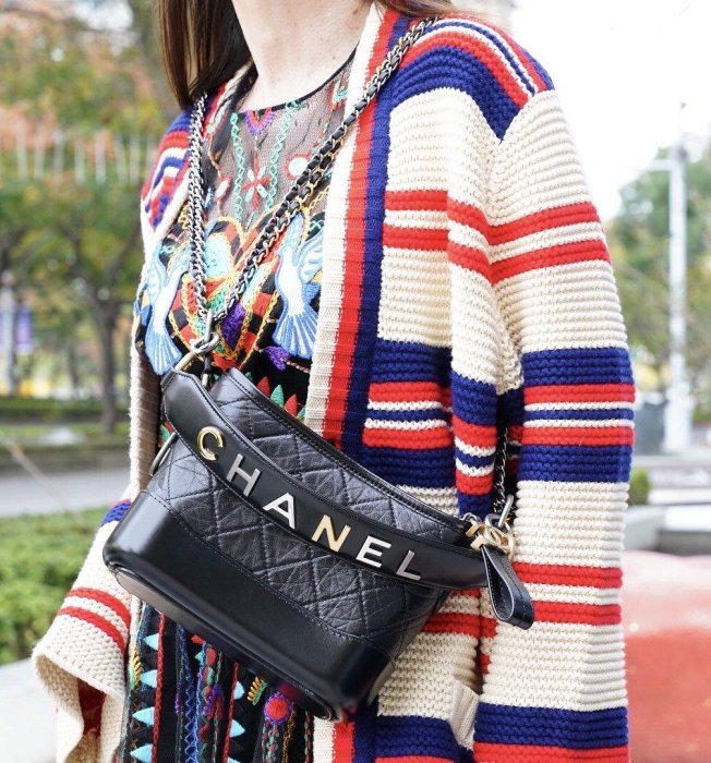 J&S 精品小舖 1210 Chanel AS0865 香奈兒包 鱷魚紋提把流浪包 黑 天菜ㄧ枚💖💕現貨