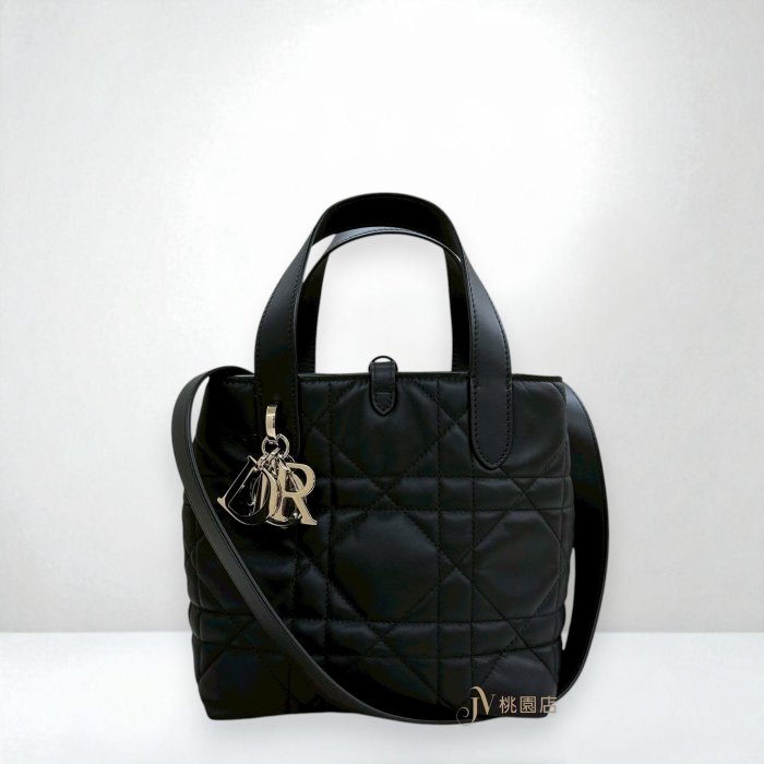 喬萱名品 12 JA2260 DIOR包包 黑色牛皮Toujours小號直式手提側背包M2835OSNW (桃園店)
