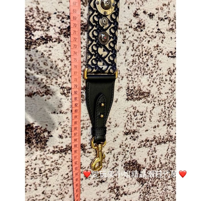 愛玩美小姐 精品 潮鞋代購 192 Dior 包包背帶 好美二手95新