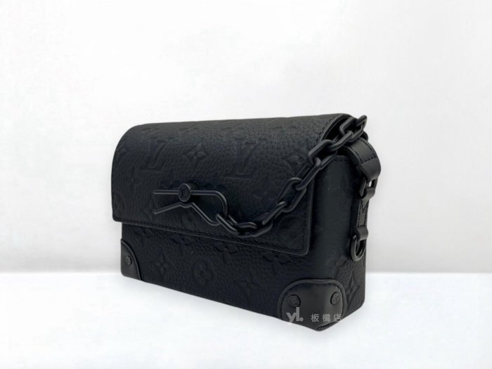 遠麗精品 132 S5453 LV包包 Steamer黑牛皮壓紋方盒包M81746 (板橋府中店)