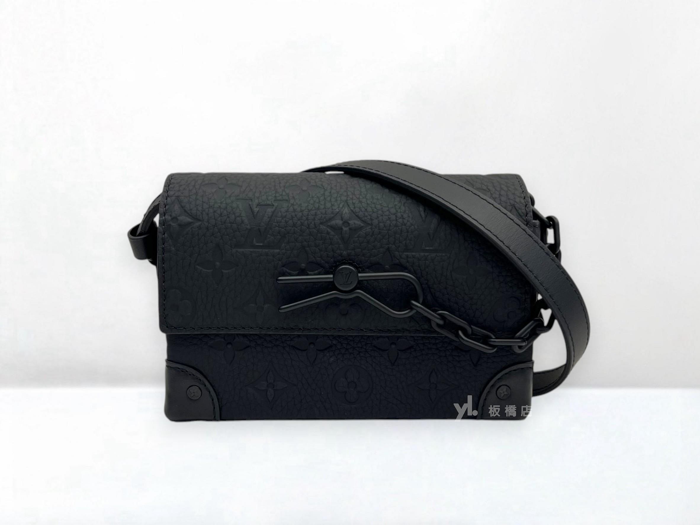遠麗精品 132 S5453 LV包包 Steamer黑牛皮壓紋方盒包M81746 (板橋府中店)